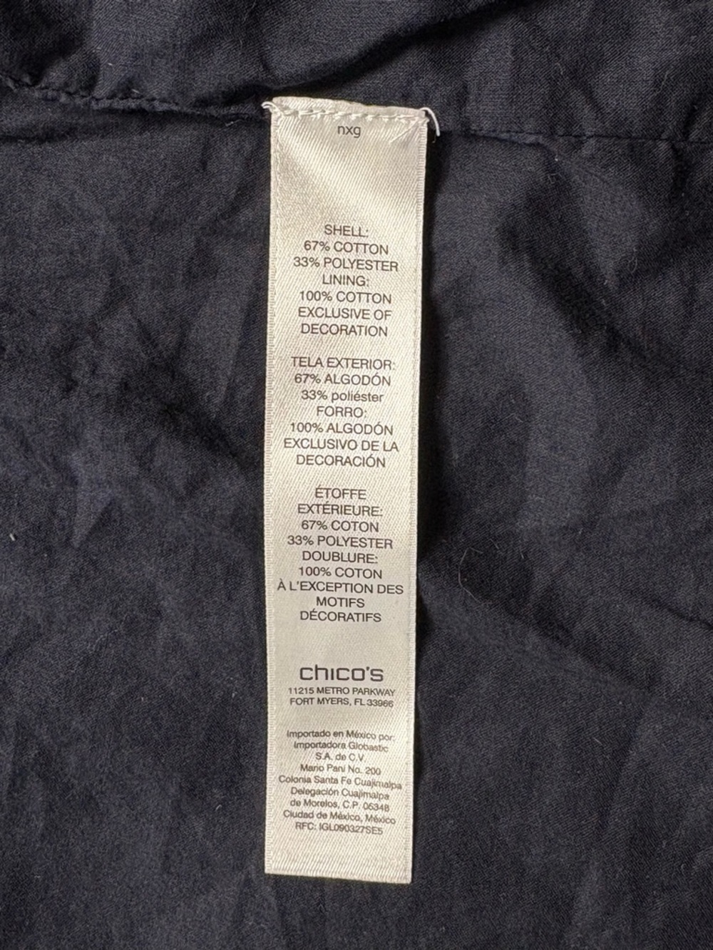 Chicos Embroidered Lace Denim Jacket Duster • Size 2 /US L • 3/4 Sleeve - Picture 14 of 15